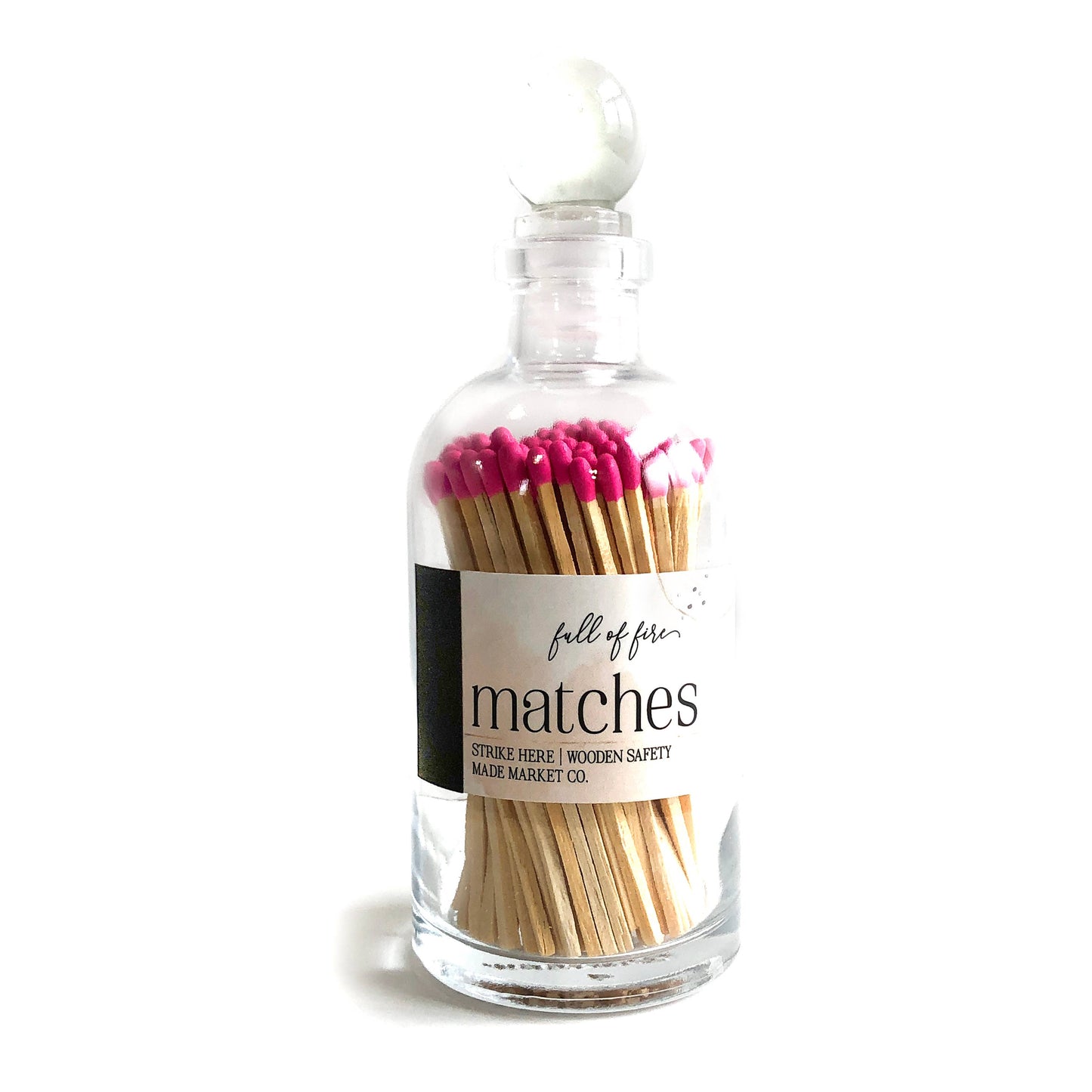 Glass Match Cloche w/ Striker