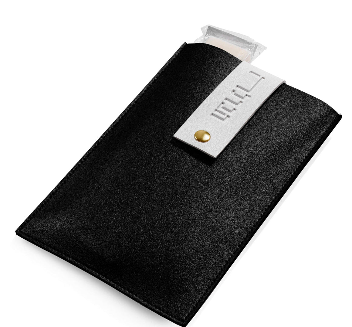 Leather Havdala Pouch set