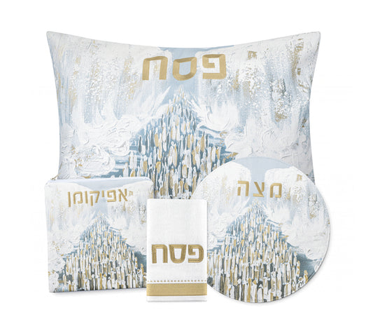 Painted Pesach Set - Split of Sea Gold