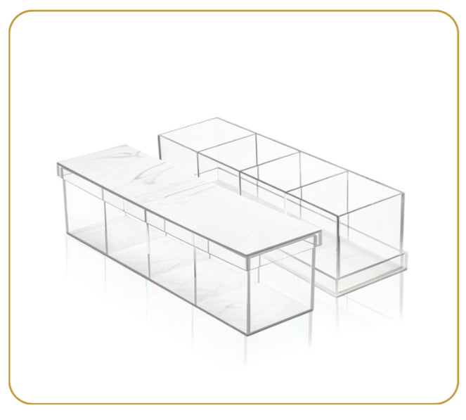 Large 4-Section Candy/Fruit Sectional w/ Lid