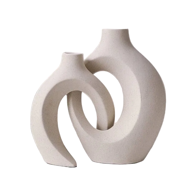 Nordic Couples Ceramic Vase Set of 2