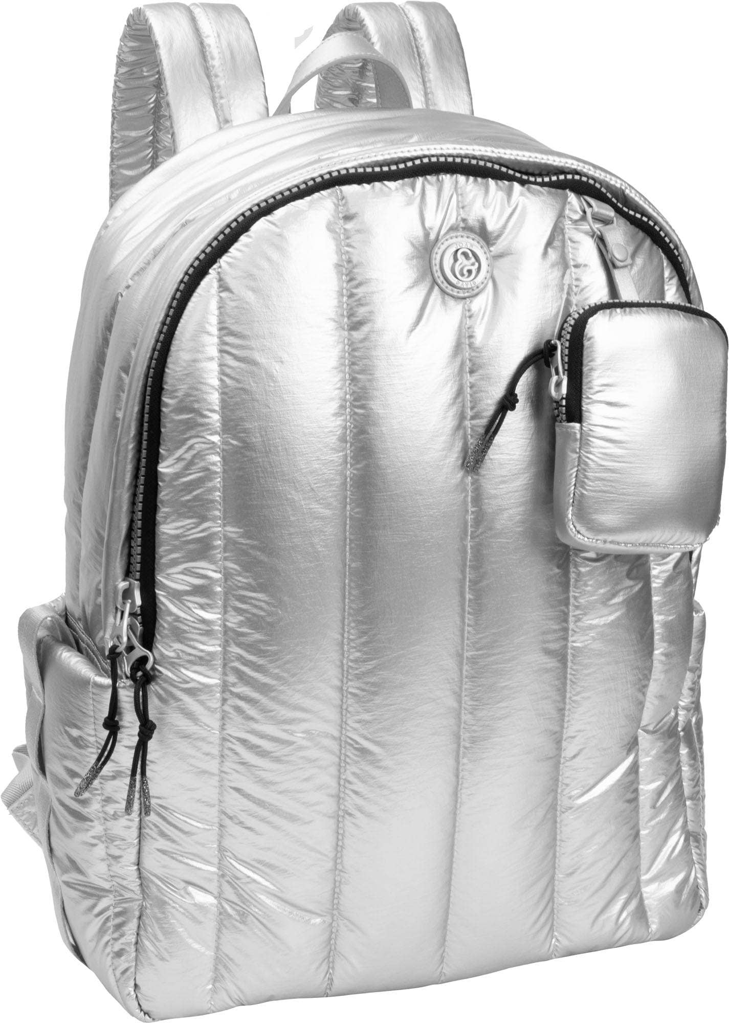 Quilted Metallic Workbook Backpack