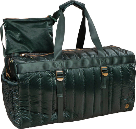 Hunter Metallic Quilted Duffel Bag - 22”