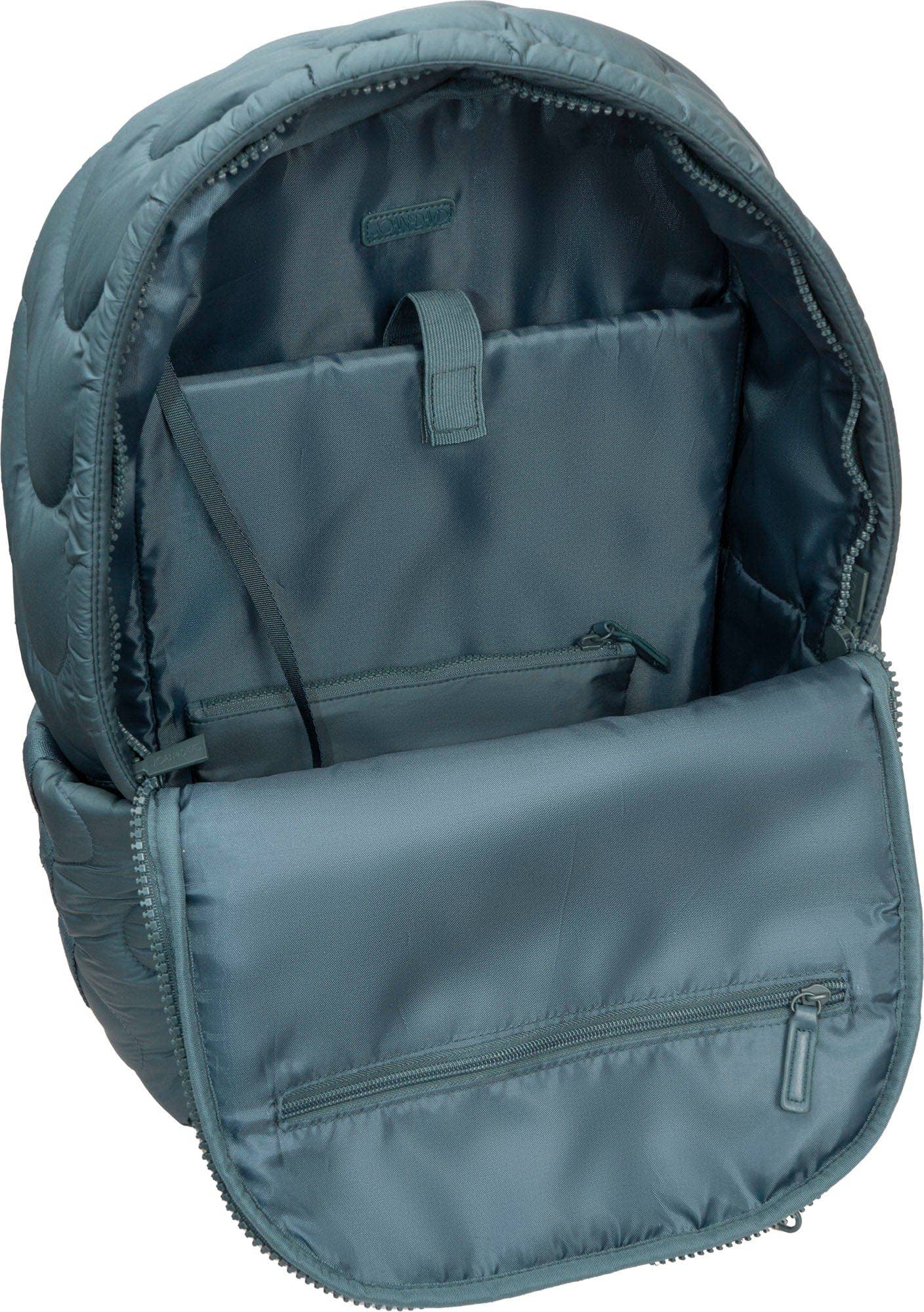 Joan & David Wave Quilted Puffer 18 Inch Workbook Backpack