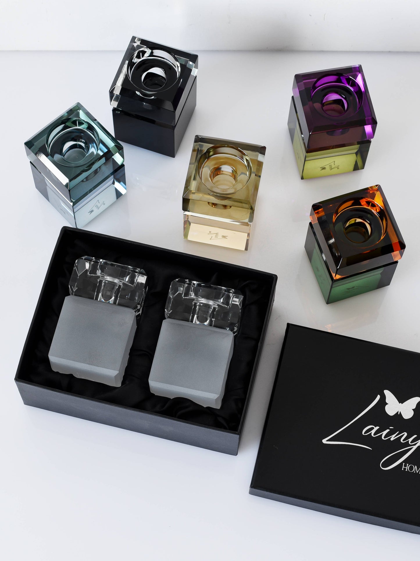 Crystal Cube Tea lights