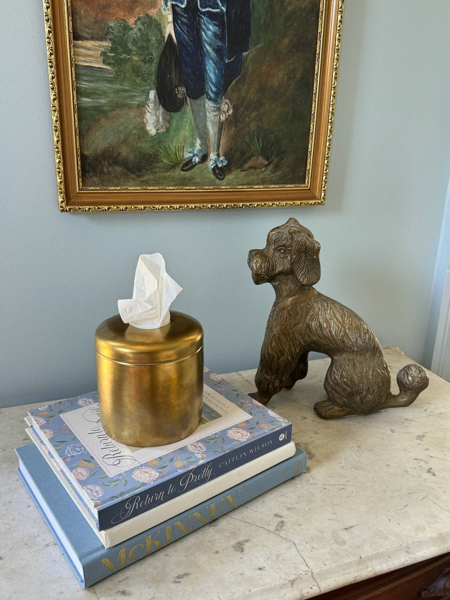 Matte Gold Tissue Vessel