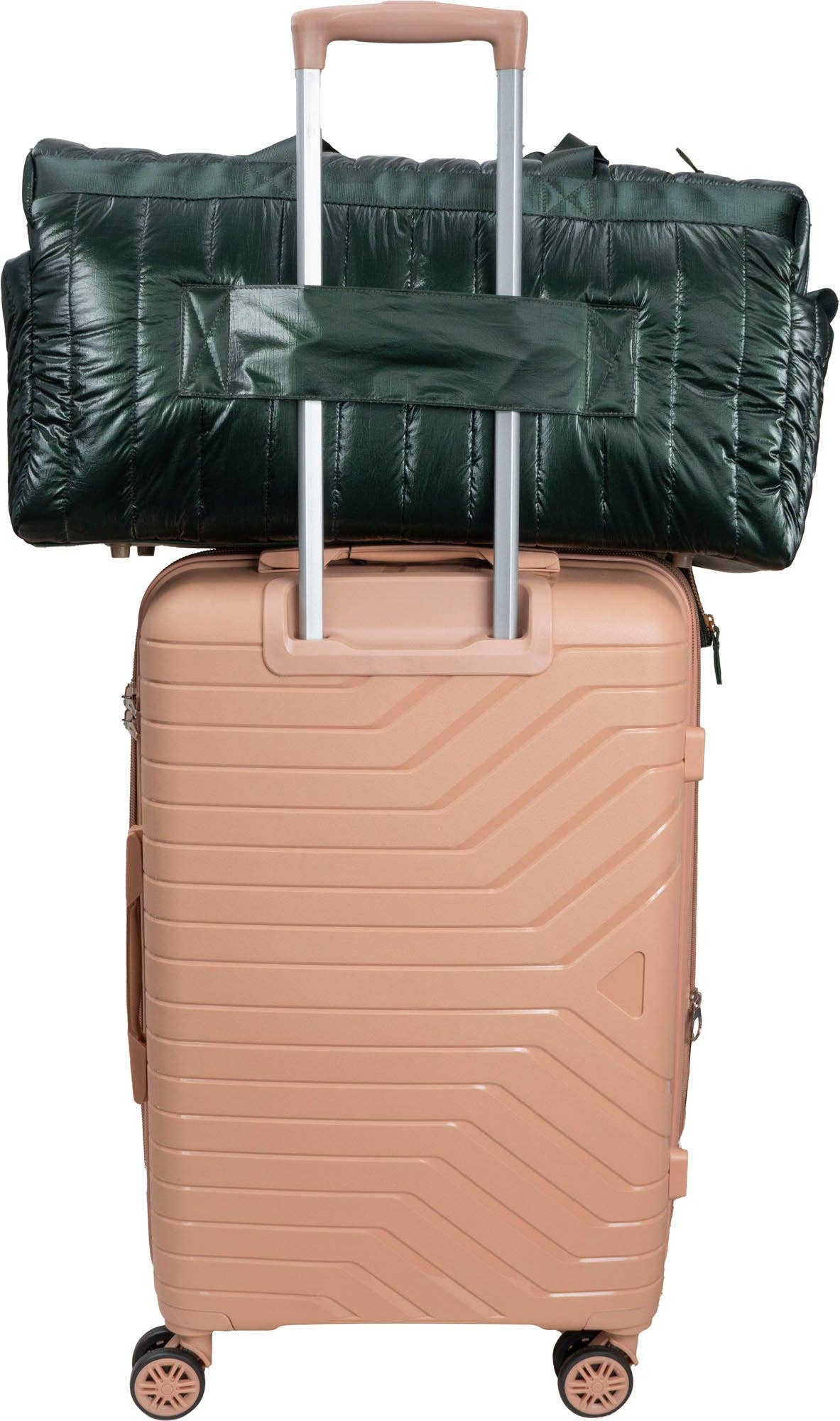 Hunter Metallic Quilted Duffel Bag - 22”