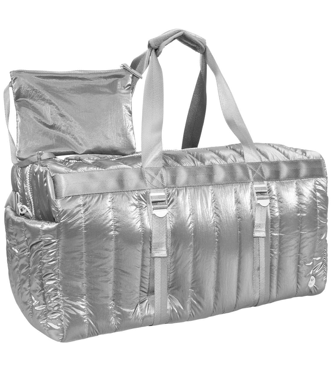 Hunter Metallic Quilted Duffel Bag - 22”
