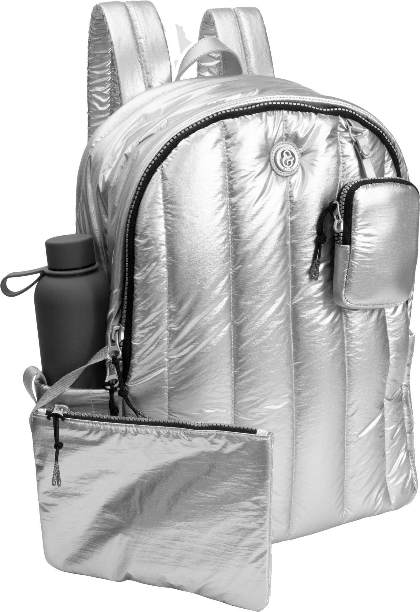 Quilted Metallic Workbook Backpack