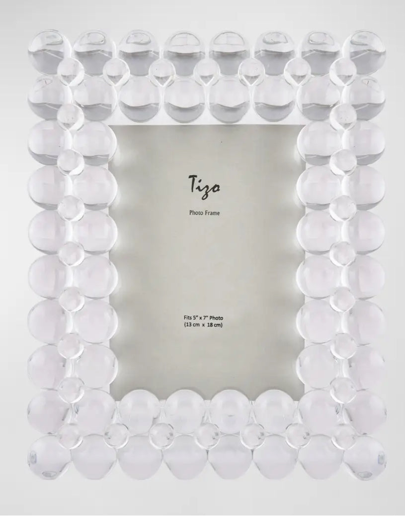 Double Row Crystal Sphere photo frame - 5x7