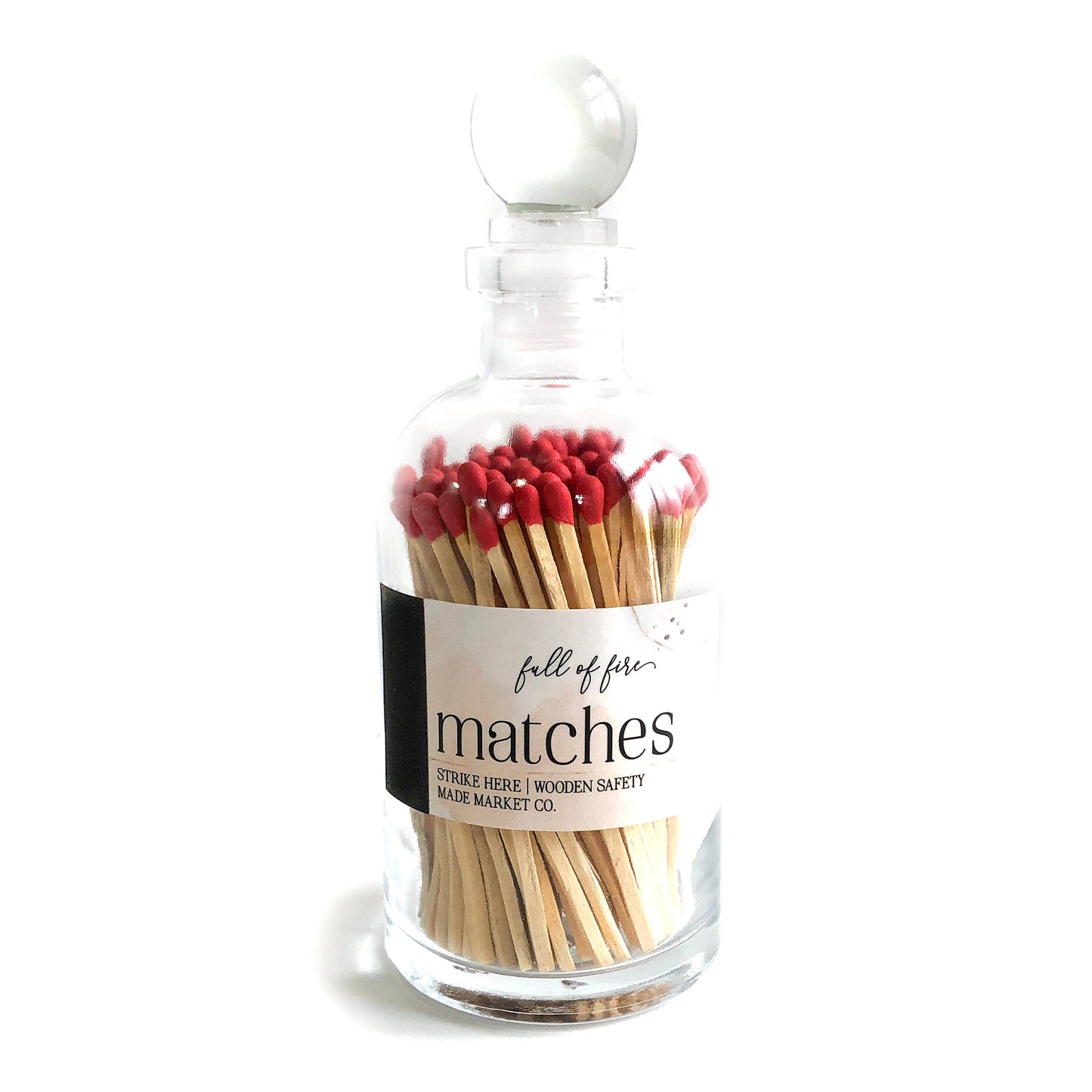 Glass Match Cloche w/ Striker