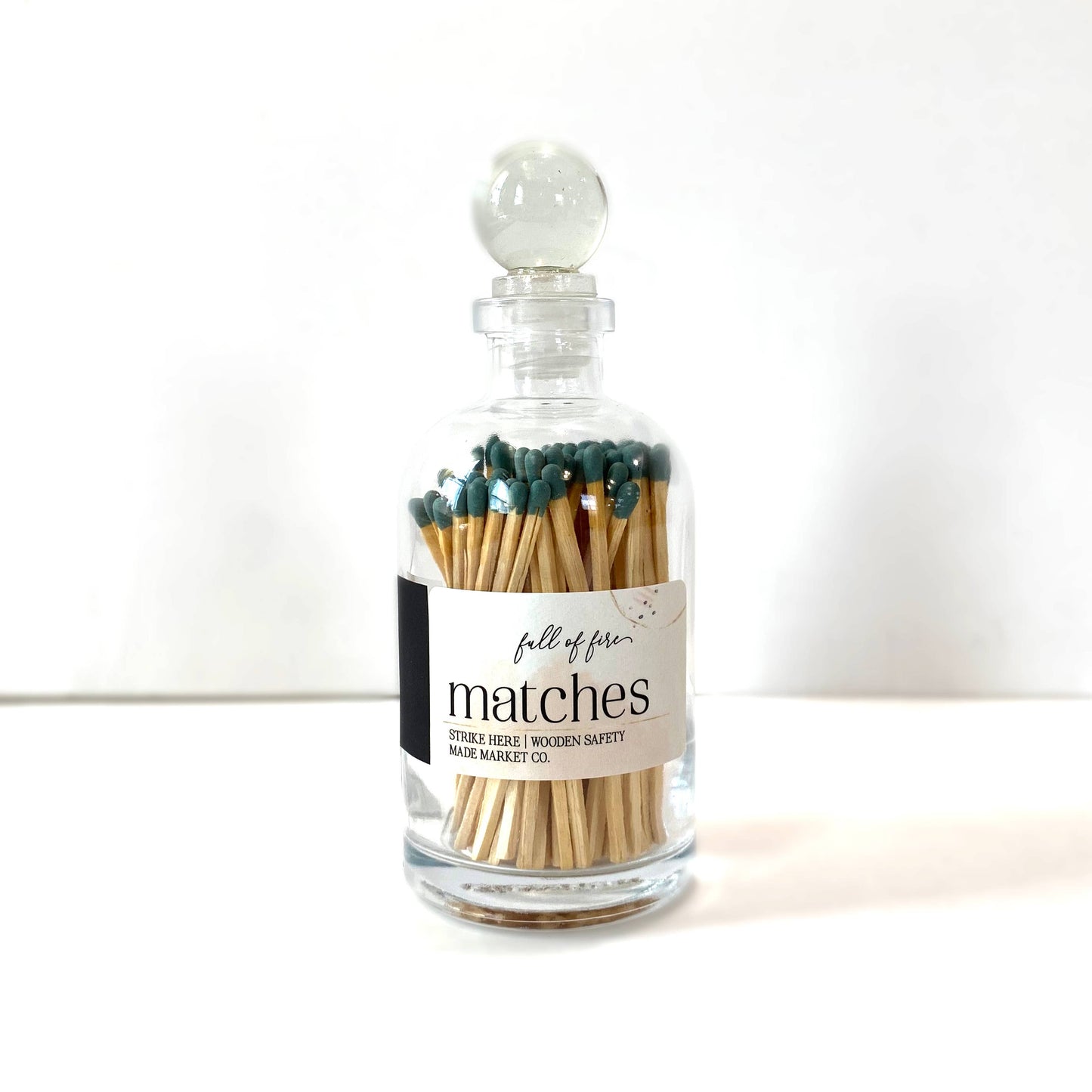 Glass Match Cloche w/ Striker