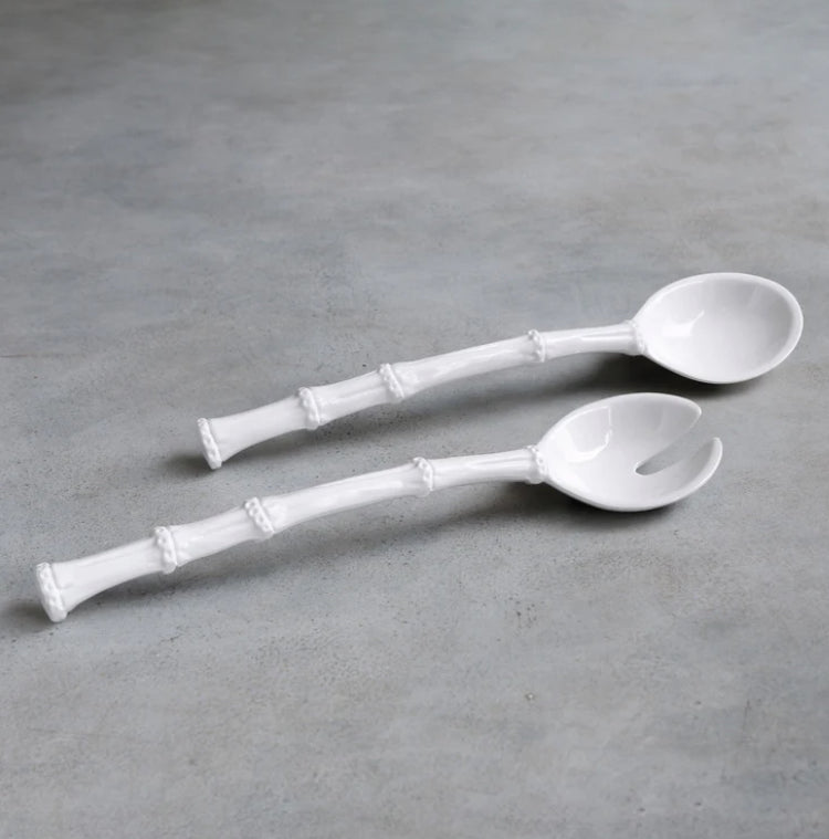 Beatriz Ball Melamine Clam Shell Bowl w/ Bamboo Servers