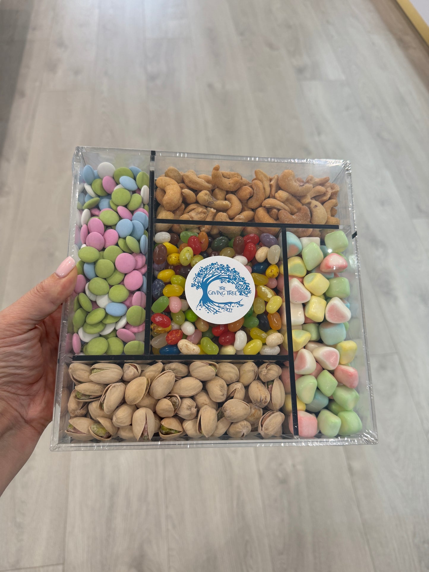 Filled 5 Sectional Acrylic Host Gift