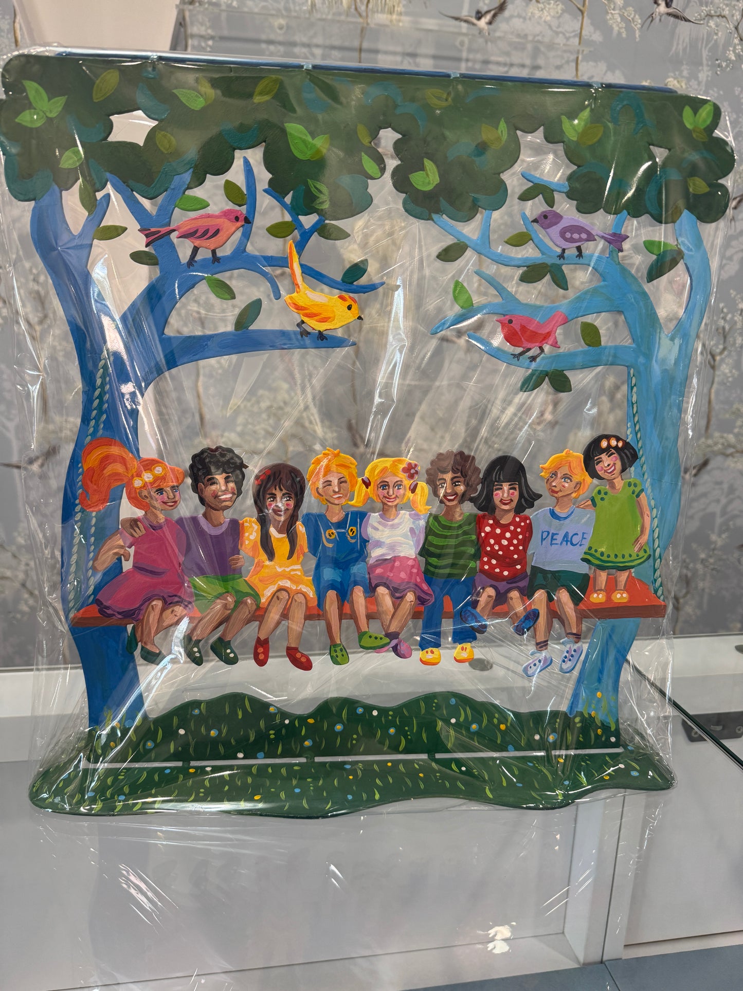 Peace for the Children of the World Hand Painted