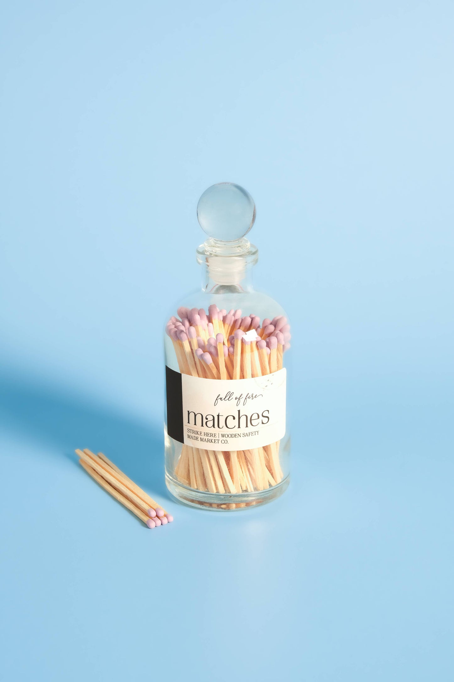 Glass Match Cloche w/ Striker