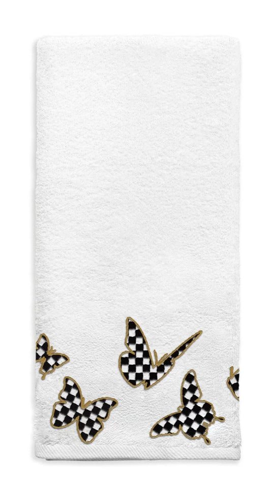 Onyx Butterfly Hand Towel