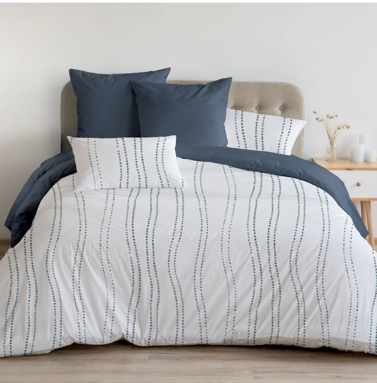Moonlight Mist Blue Linen