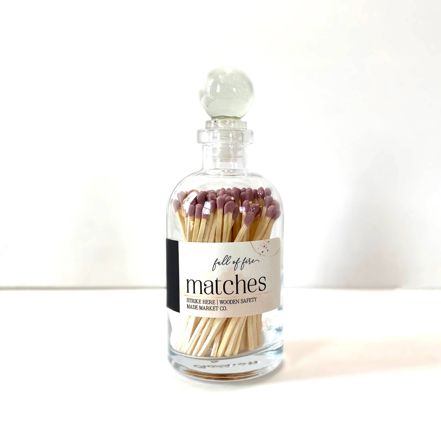 Glass Match Cloche w/ Striker