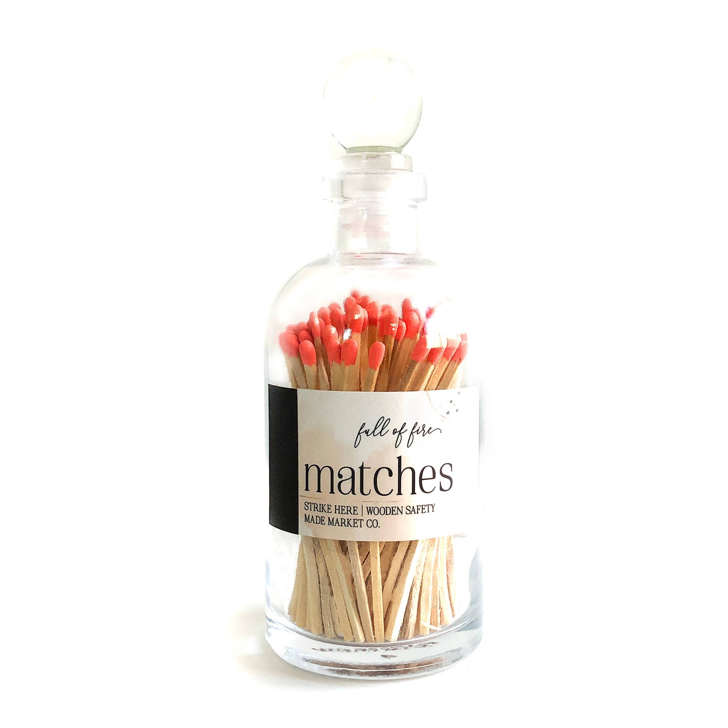 Glass Match Cloche w/ Striker