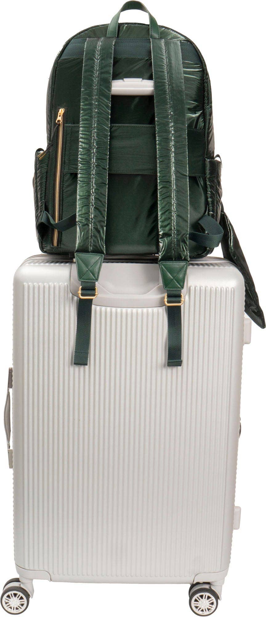 Quilted Metallic Workbook Backpack