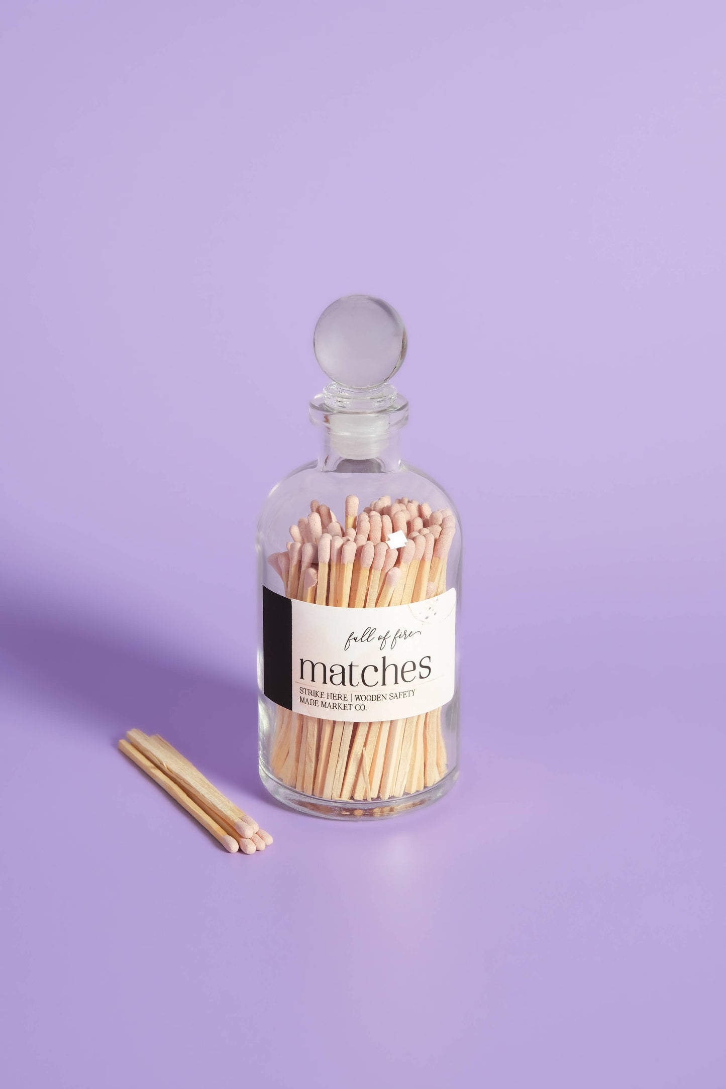 Glass Match Cloche w/ Striker
