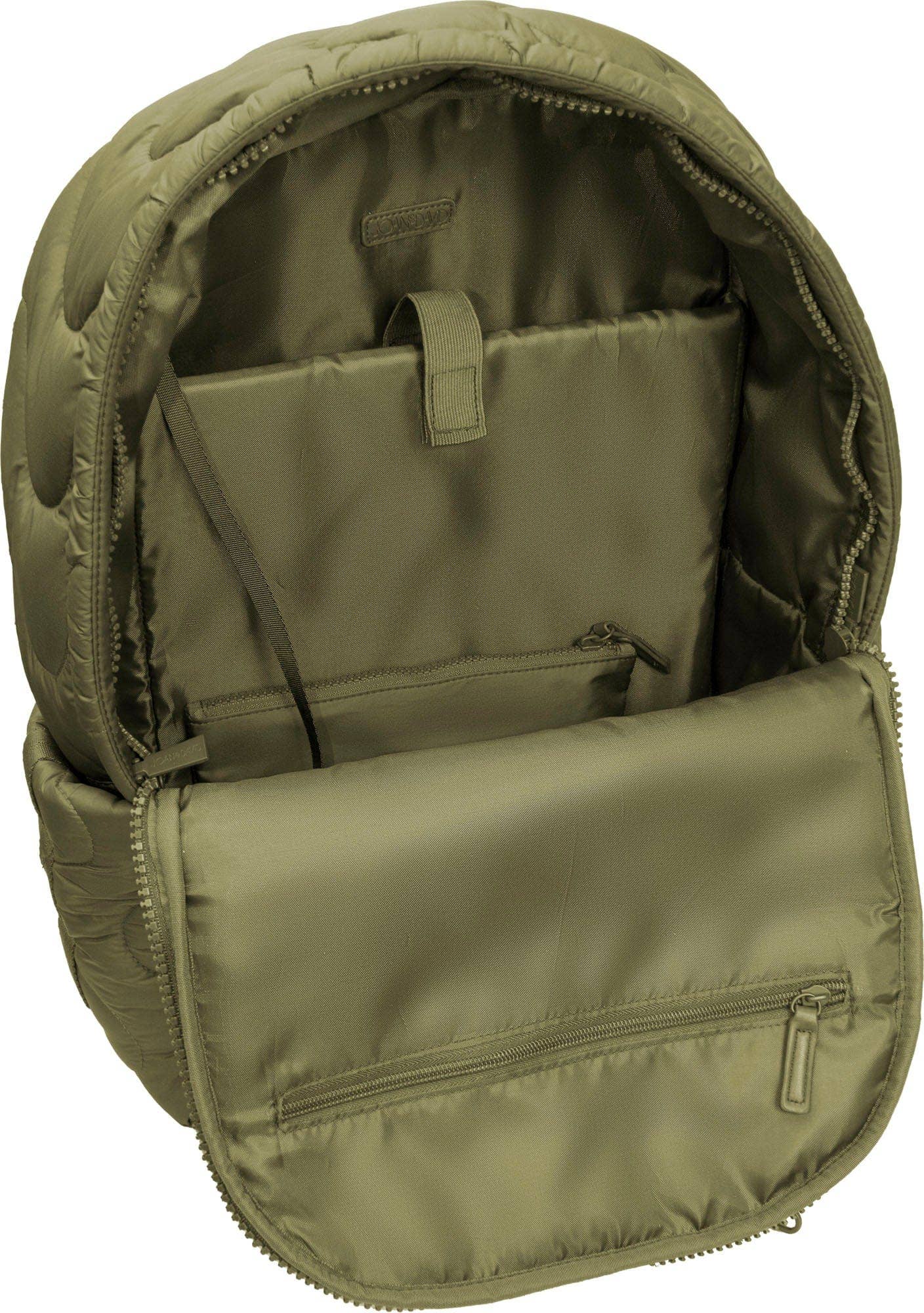 Joan & David Wave Quilted Puffer 18 Inch Workbook Backpack