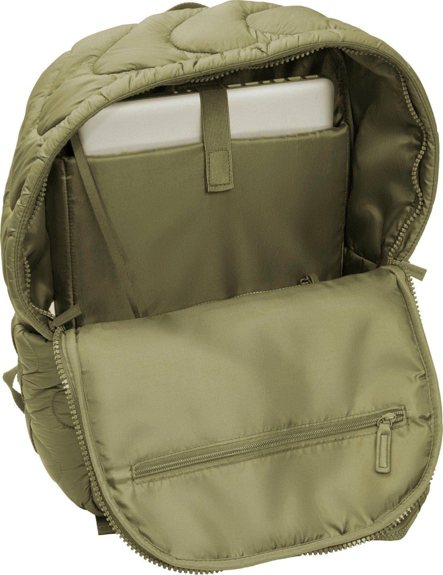 Joan & David Wave Quilted Puffer 18 Inch Workbook Backpack