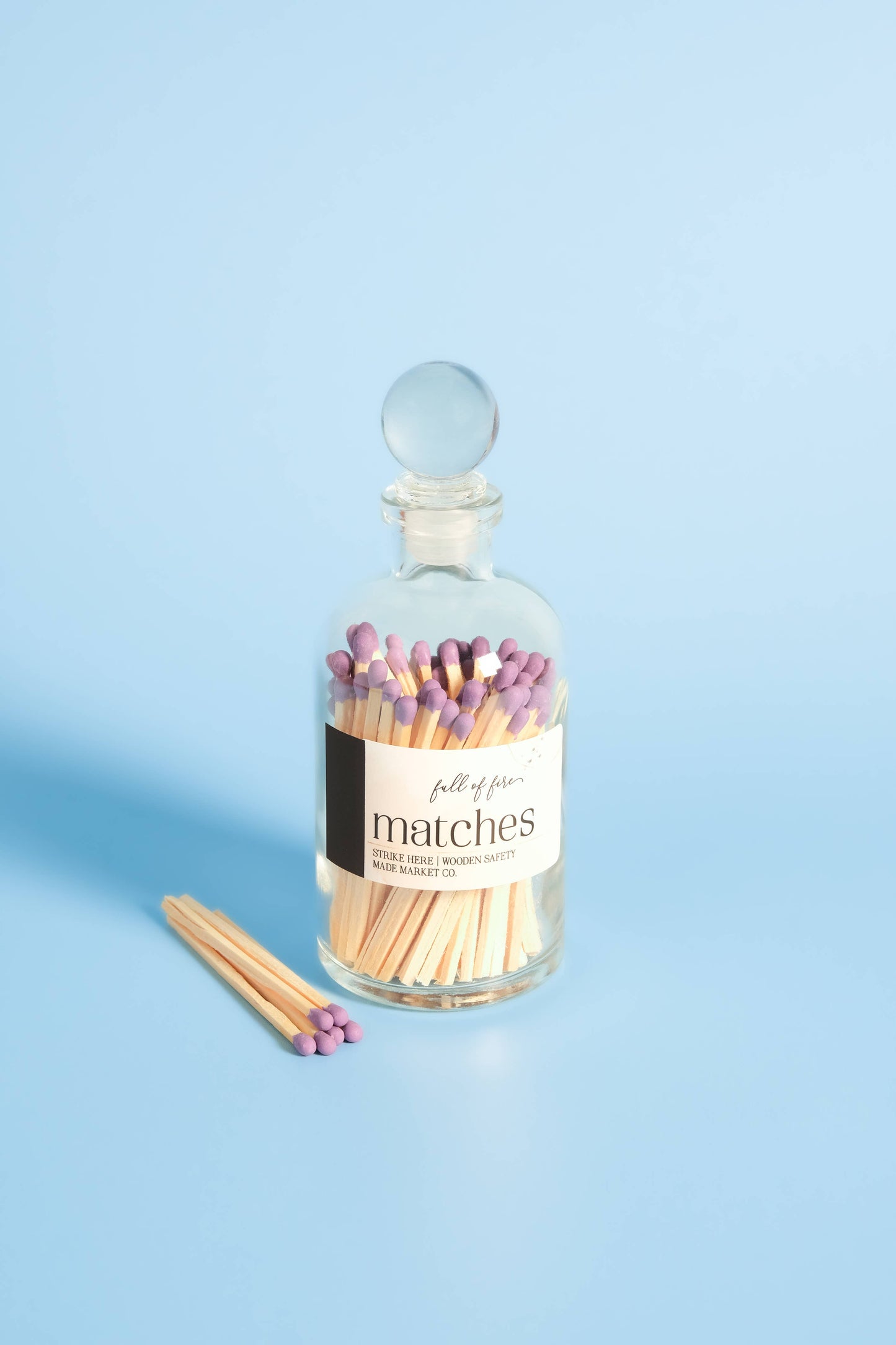 Glass Match Cloche w/ Striker