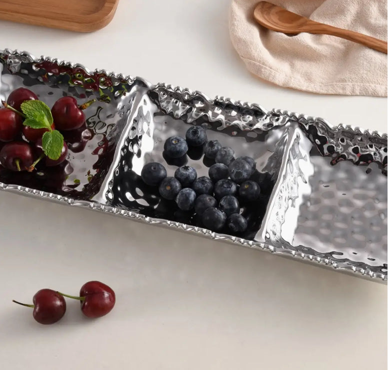 Three Section Serving Piece