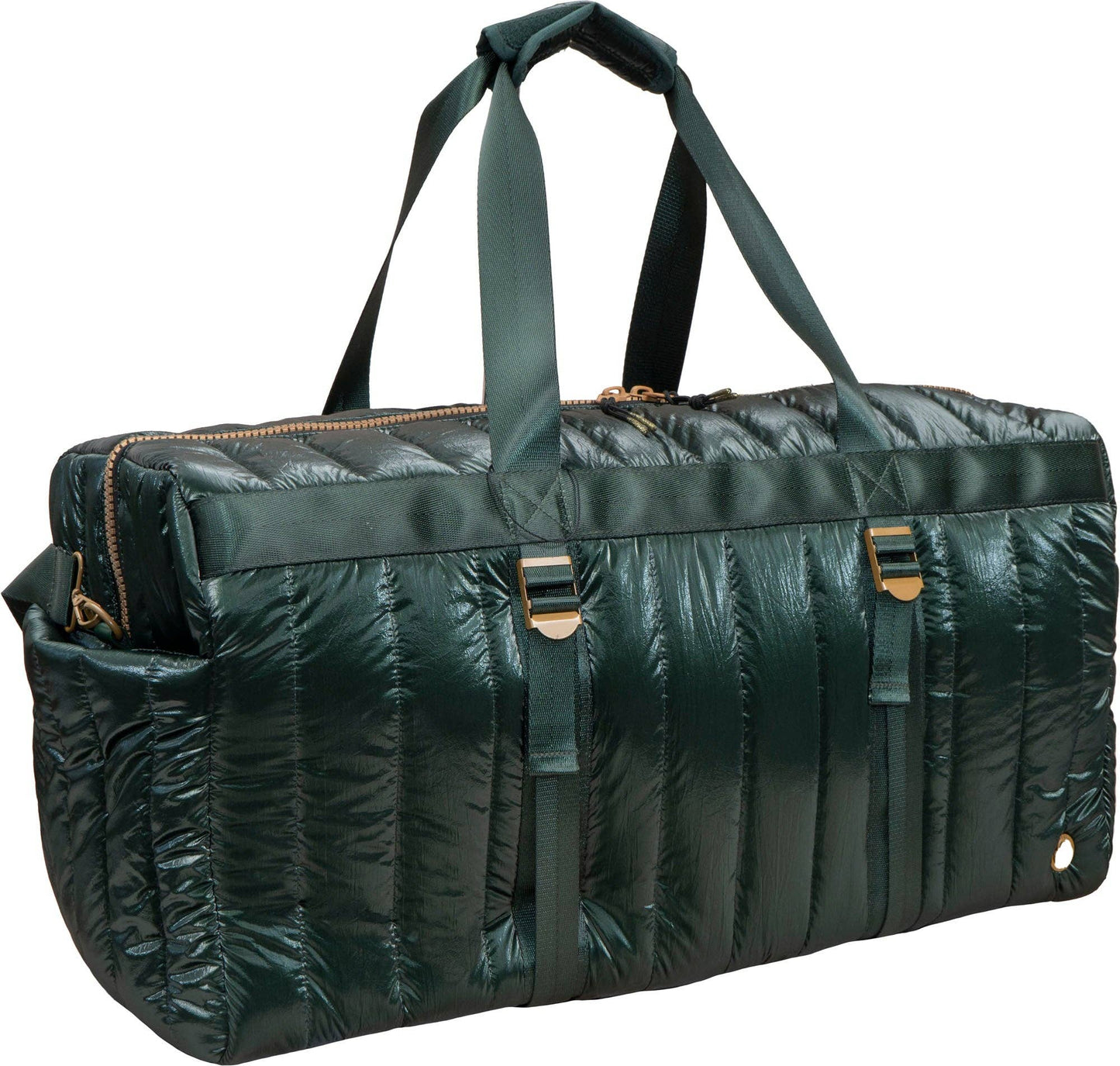 Hunter Metallic Quilted Duffel Bag - 22”