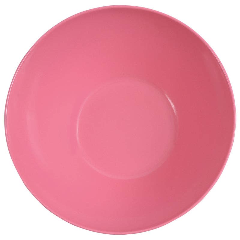 Orange and Pink Two Tone 12.5" Salad Bowl with Ziggy Servers