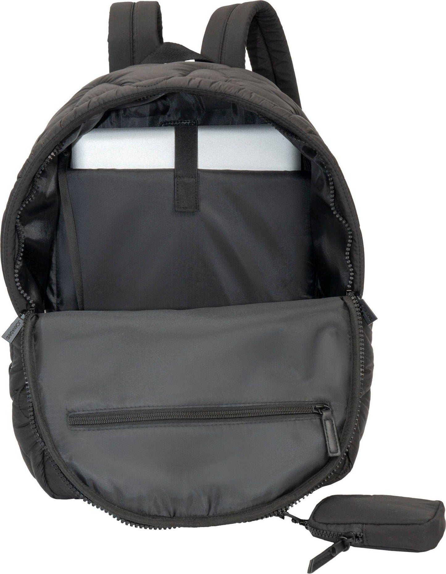 Joan & David Wave Quilted Puffer 18 Inch Workbook Backpack