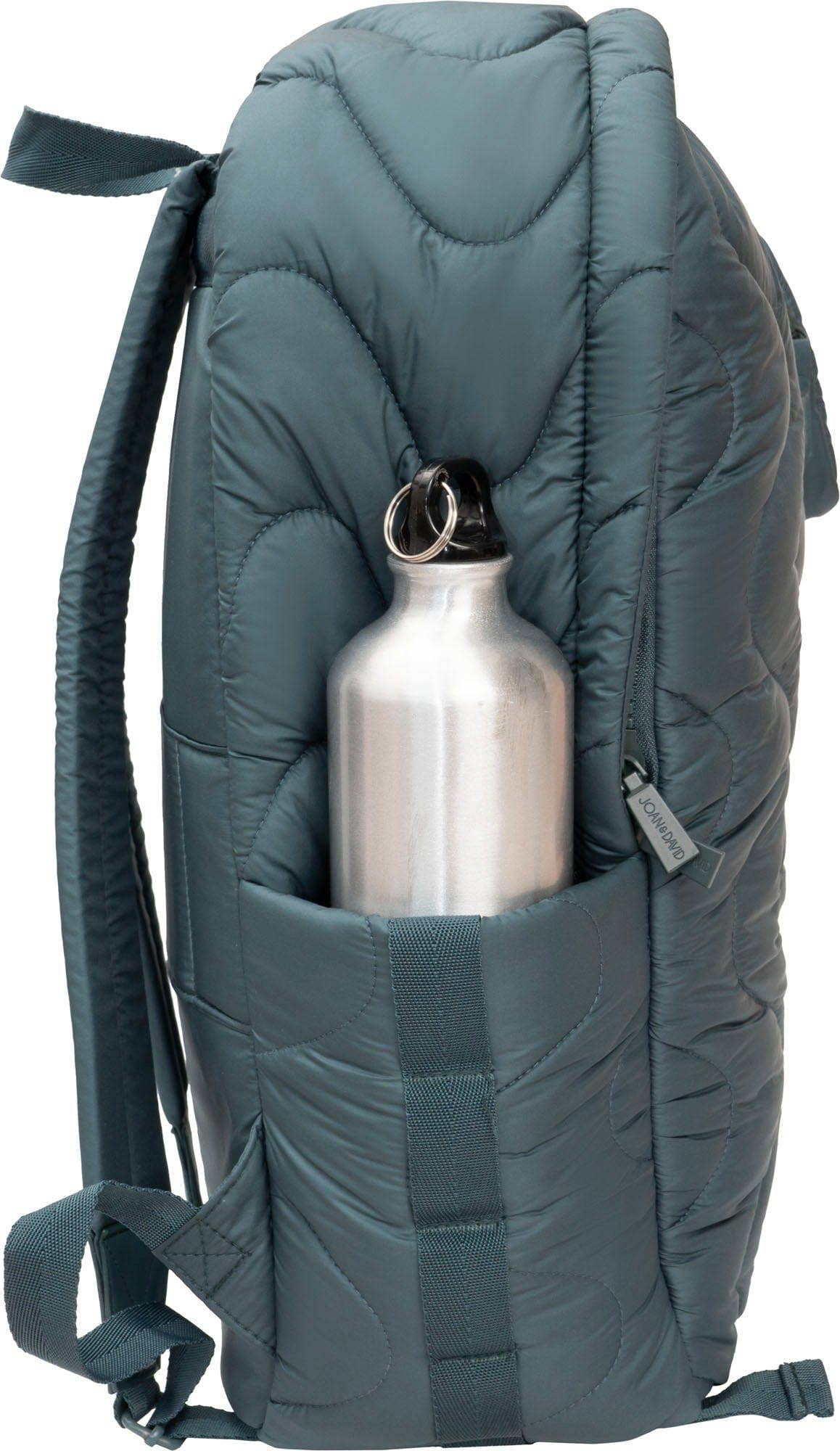 Joan & David Wave Quilted Puffer 18 Inch Workbook Backpack