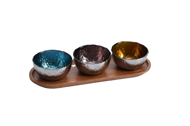 Colored Entertaining Set - 4Pc