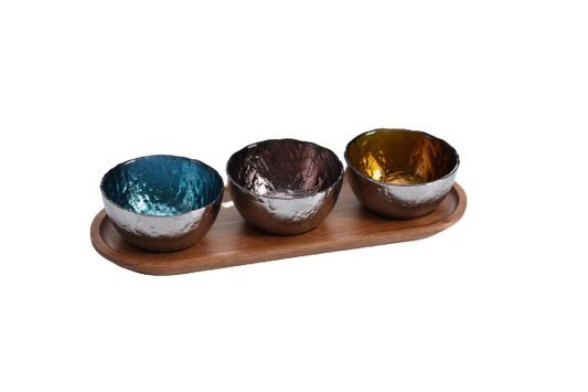 Colored Entertaining Set - 4Pc