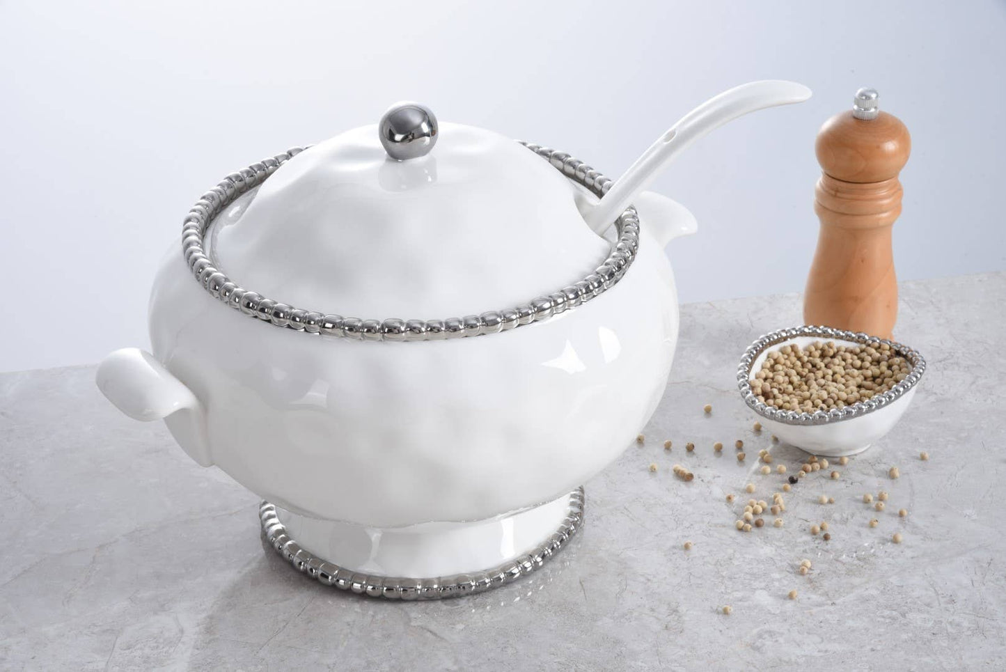 Soup Tureen & Spoon- sale