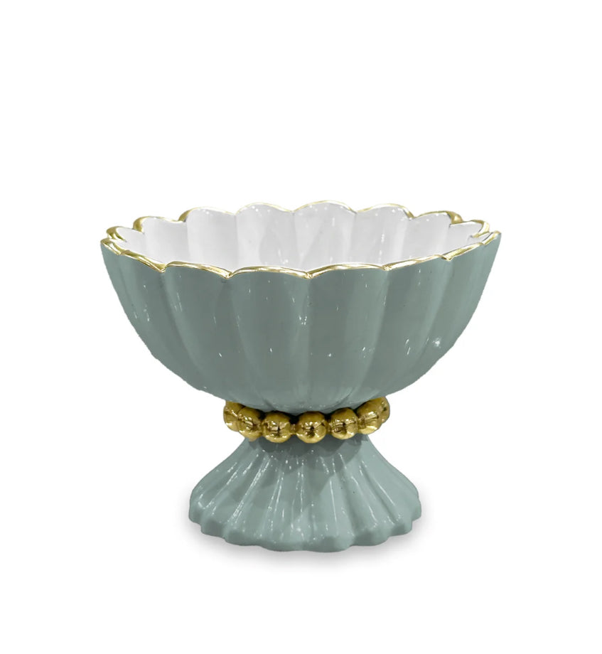 Beatriz Ball Mini Pedestal with Gold Spoon