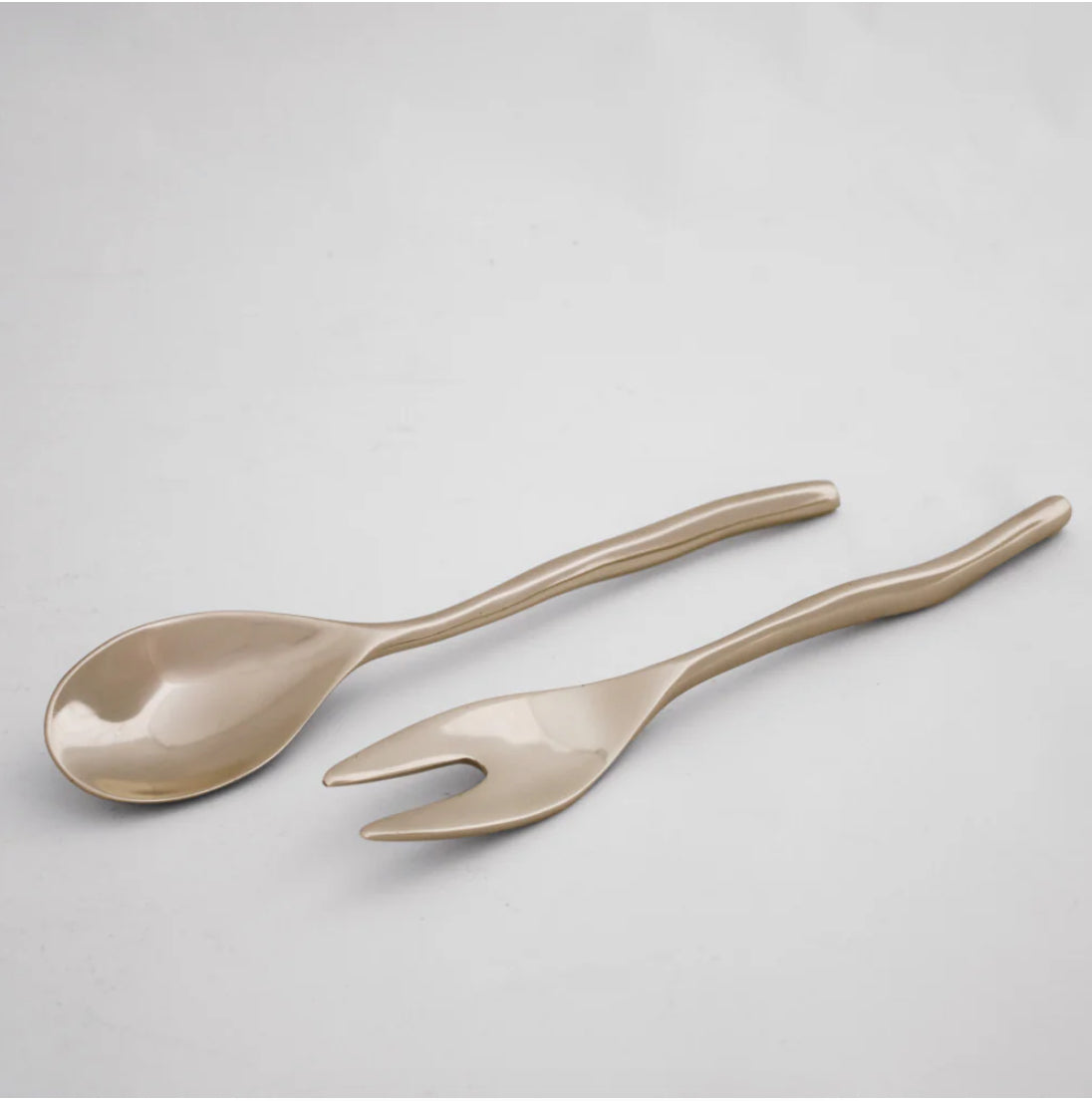 Beatriz Ball Modern Gold Salad Servers