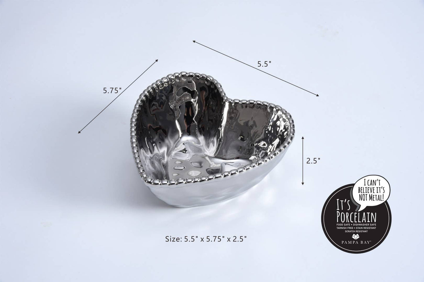 Heart Bowl Silver