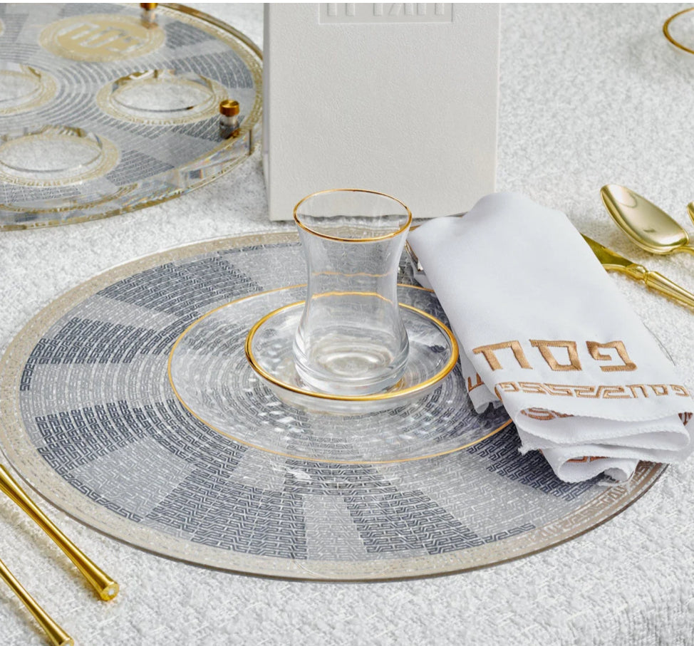 Geometric Acrylic Passover Chargers