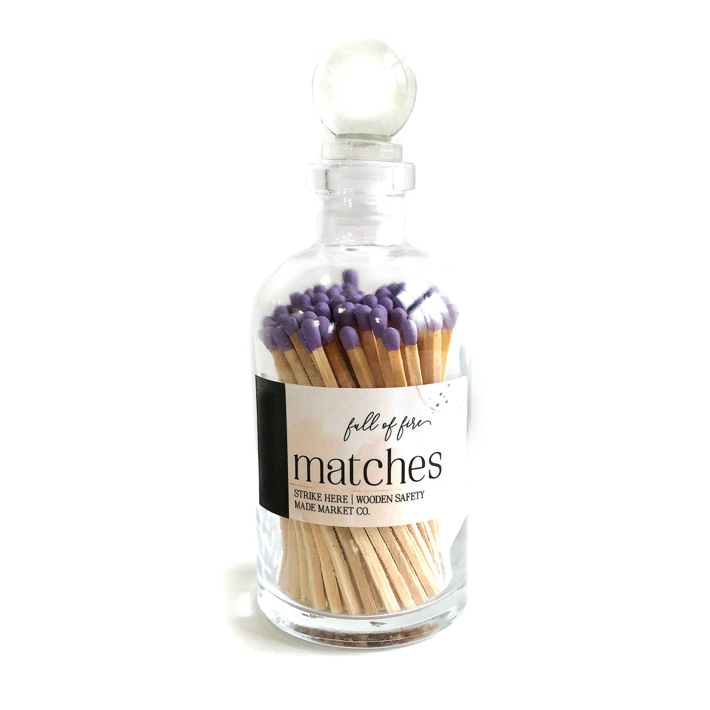 Glass Match Cloche w/ Striker