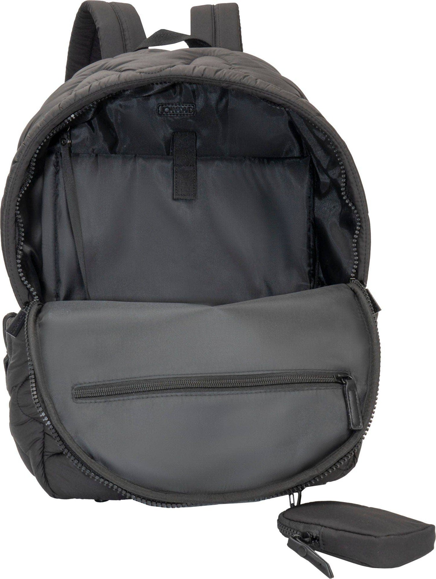 Joan & David Wave Quilted Puffer 18 Inch Workbook Backpack