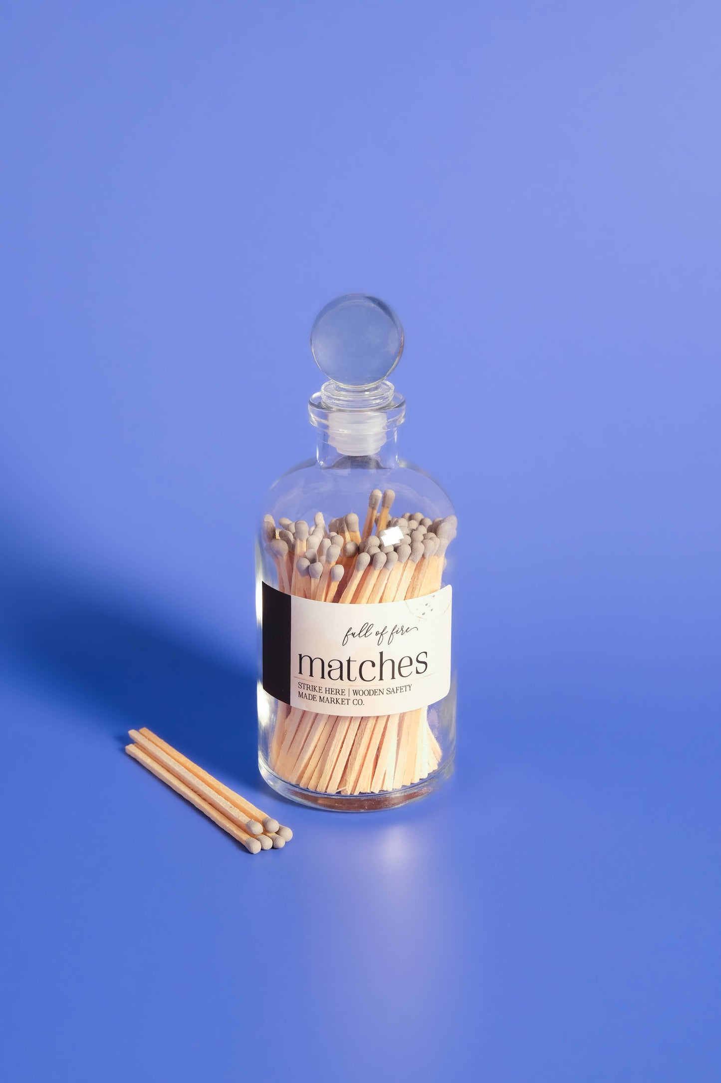 Glass Match Cloche w/ Striker