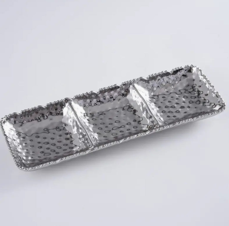 Three Section Serving Piece