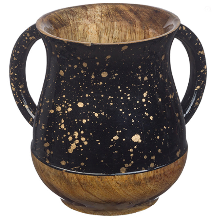 Glazed Wood Washing Cup