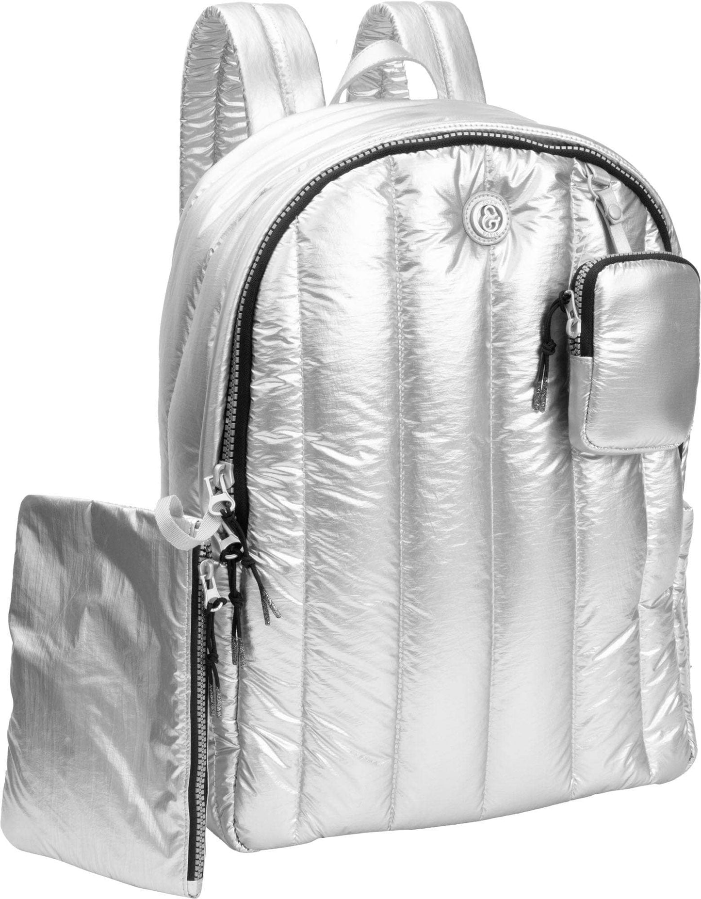 Quilted Metallic Workbook Backpack