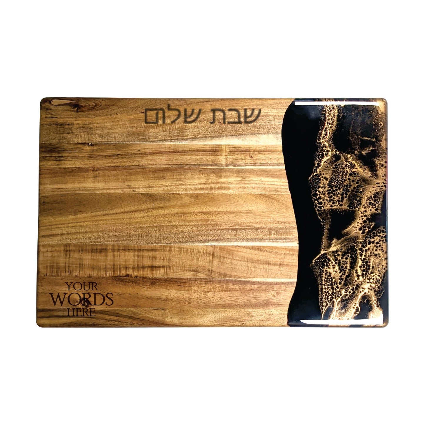 Acacia Epoxy Challah Board