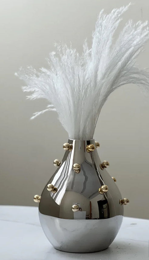 Gold Ball Tall Vase