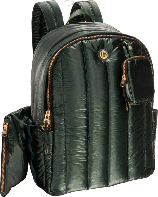 Quilted Metallic Workbook Backpack
